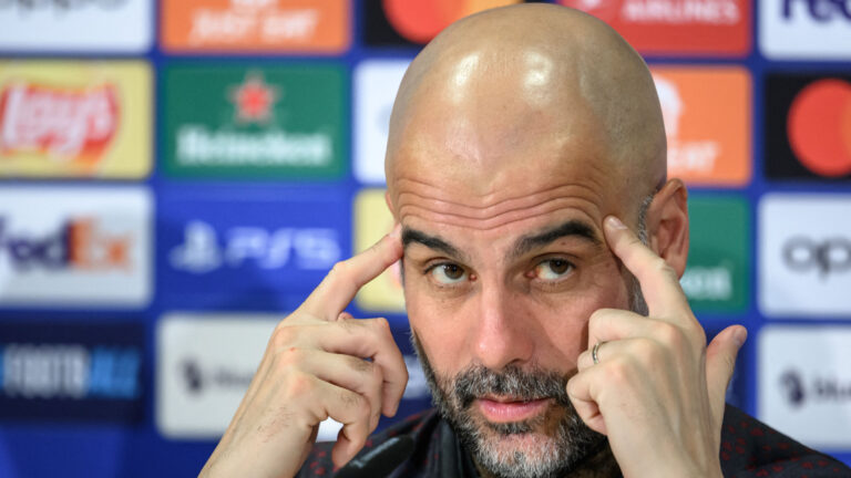 Pep Guardiola Manchester City Champions League 10242023 (Getty Images)